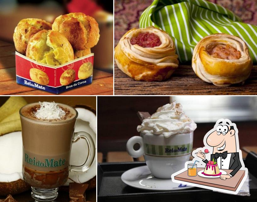 Rei do Mate serve uma seleção de sobremesas