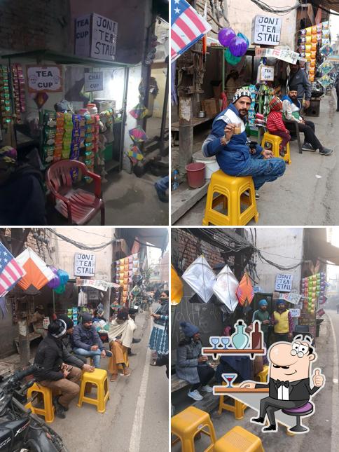 The interior of Jony Tea Stall & kite Store
