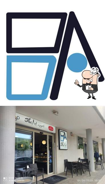 Gli interni di Blue Art Cafe'