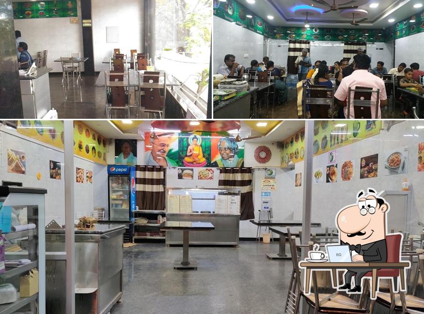 The interior of Tasty Veg Restaurant