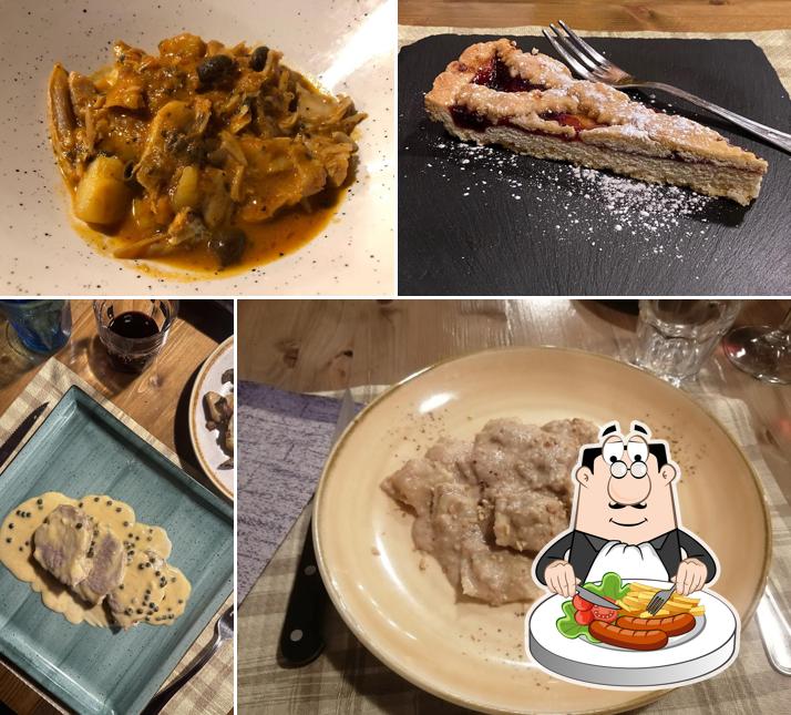Cibo al Trattoria " La Pecora Nera "