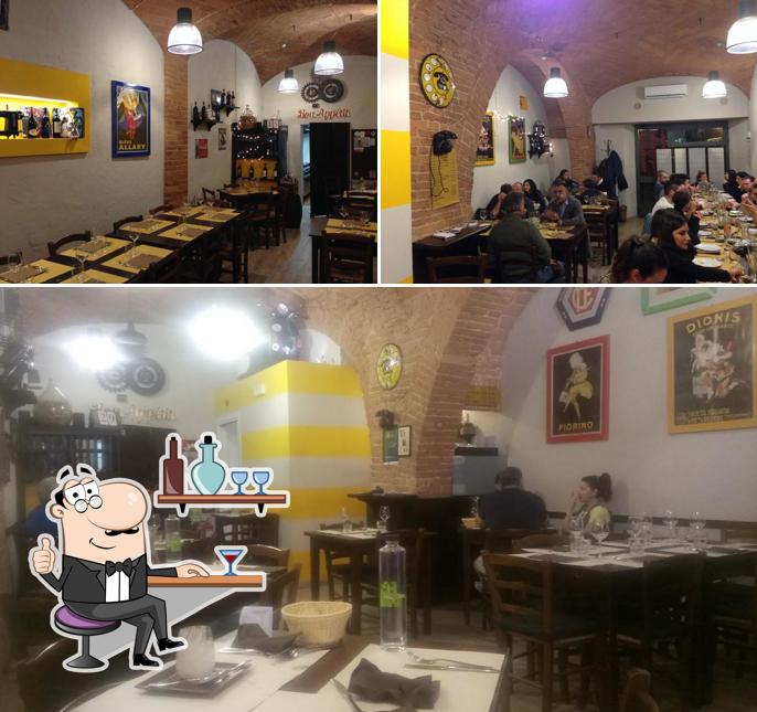 Gli interni di Osteria Da Gano