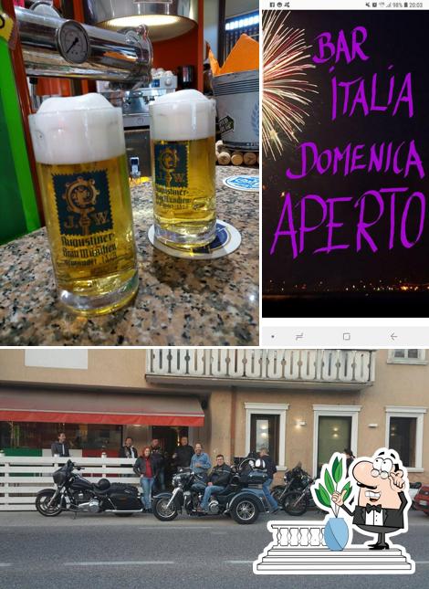 La esterno e birra del ristorante