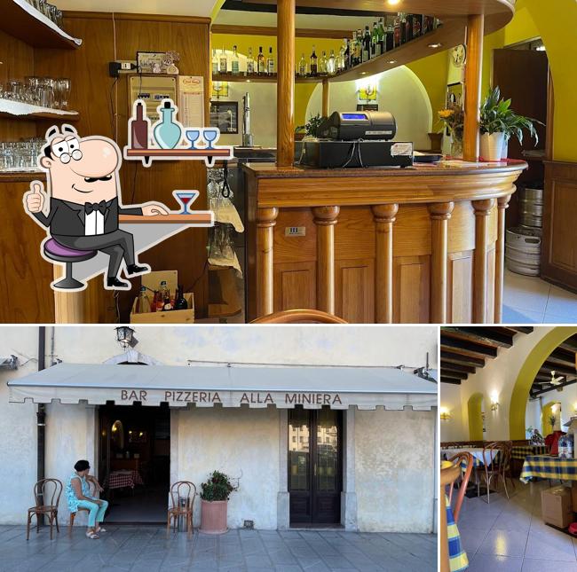 Gli interni di Pizzeria alla Miniera Eredi De Rosa Catello