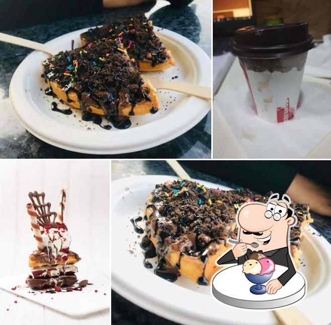 The Waffle Co. offers a variety of sweet dishes