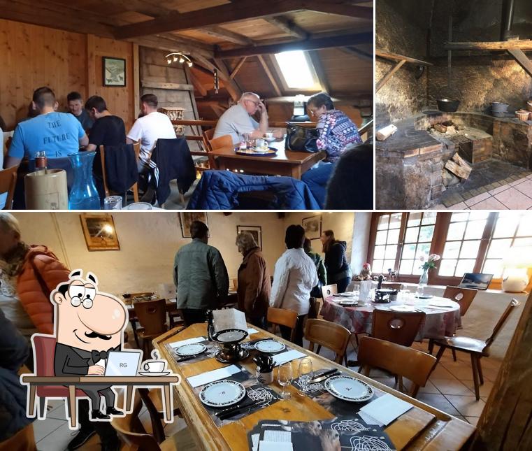 Dai un'occhiata agli interni di Buvette Au Creux du feu (ouvert du 02.11 au 30.04)