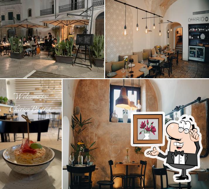 Gli interni di Chirico Bistrot