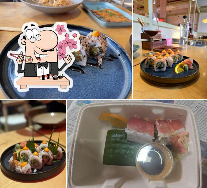 Pick different sushi options