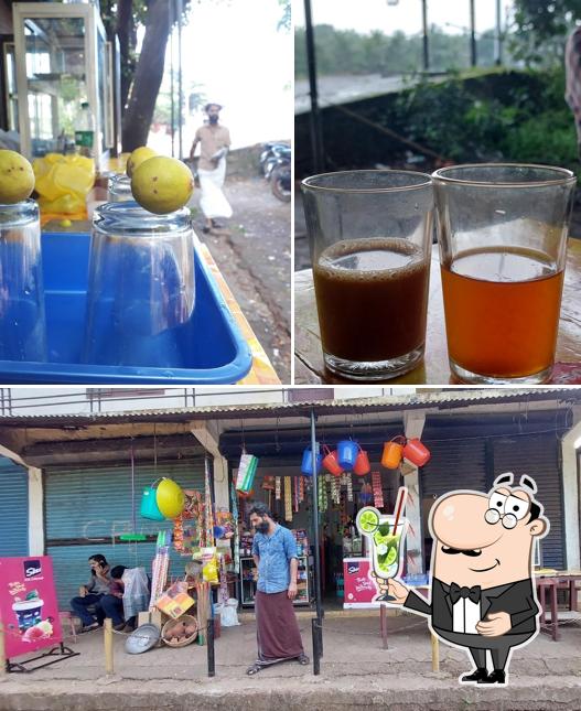 Enjoy a drink at Santhosh Cafe