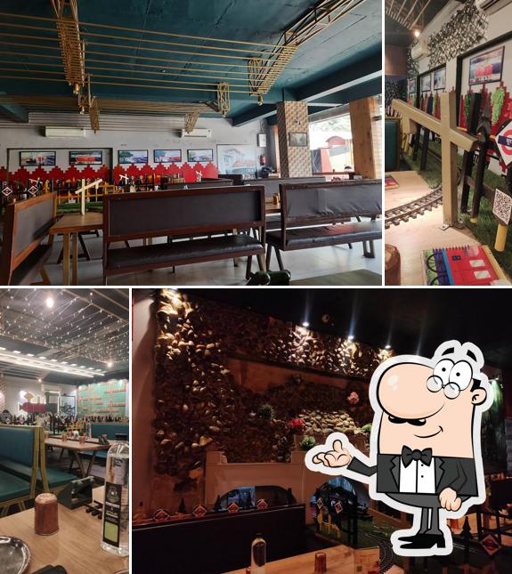 Check out how Vegetrainian - The Train Restaurant looks inside