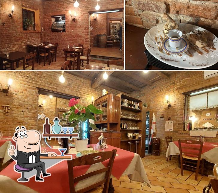 La immagine della interni e cibo di Antica Osteria sul Naviglio