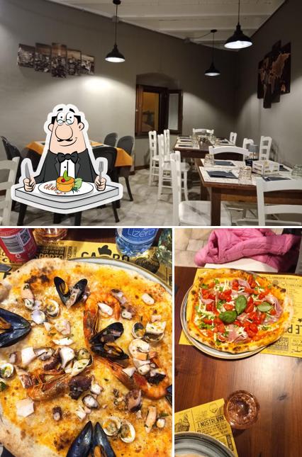 La cibo e interni del ristorante