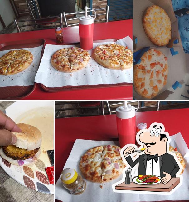 Food at Rockers Pizza