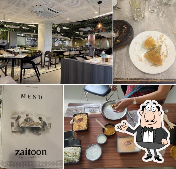 The interior of Zaitoon Restaurant, Vellore