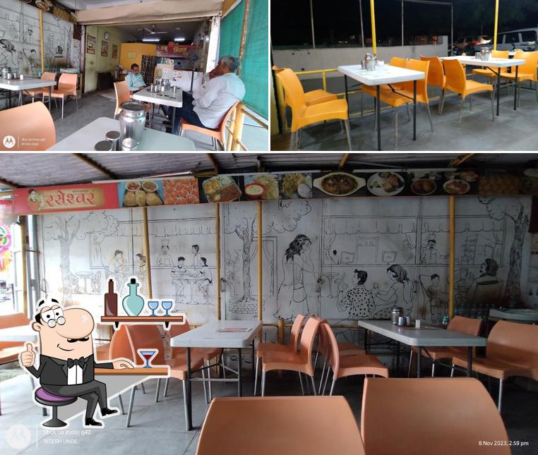The interior of Raseshwar Family Restaurant