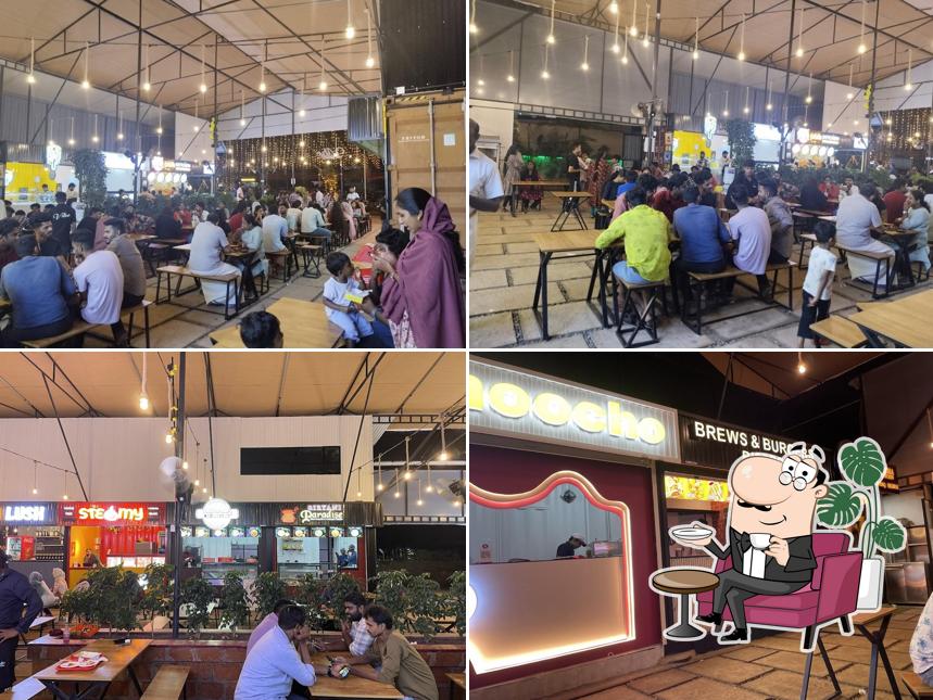 The interior of Vibe The Food court