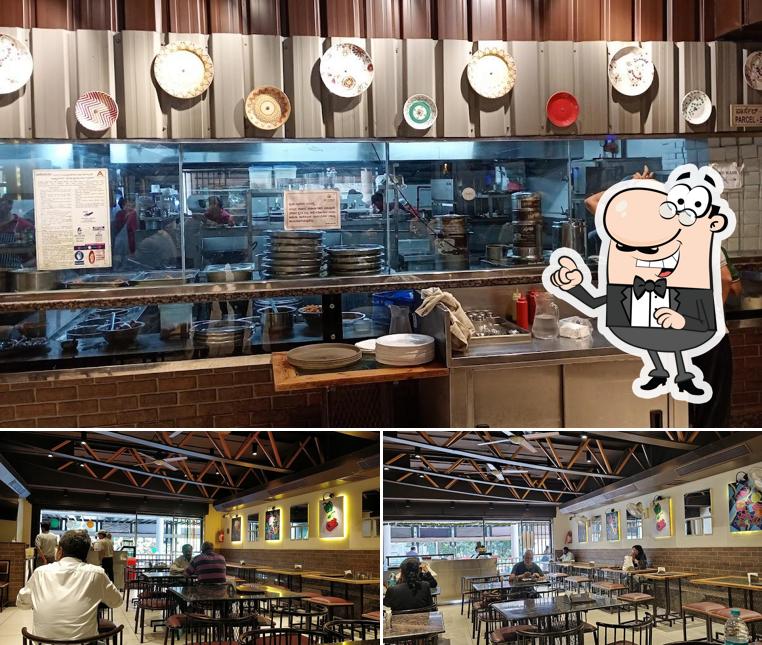 The interior of Paakashala @ MG Road Veg Restaurant in MG Road