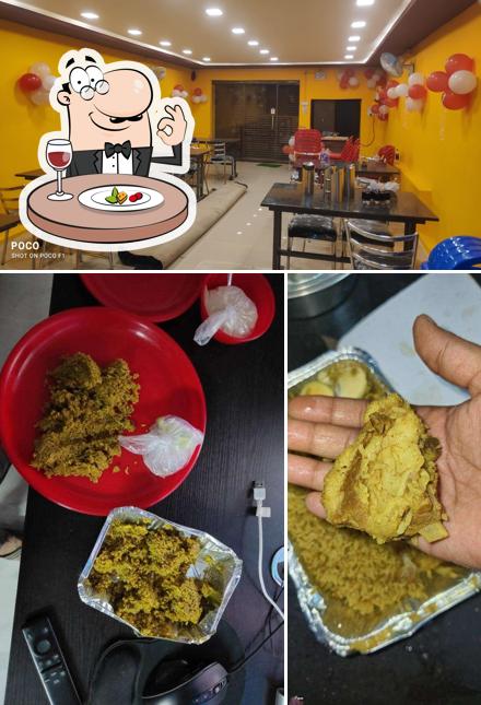 This is the picture depicting food and interior at Donne Biryani House Vijayapura