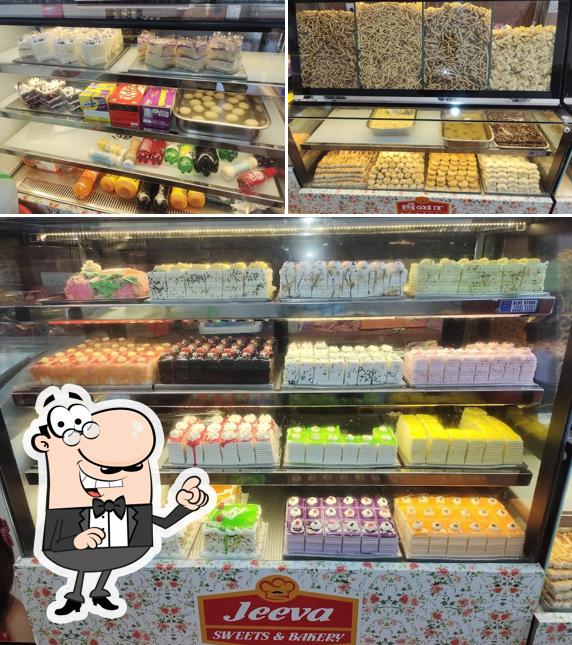 The interior of Jeeva Sweets and Bakery