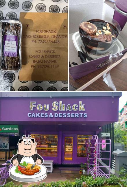 Among various things one can find food and exterior at Fou Shack Cakes and Desserts