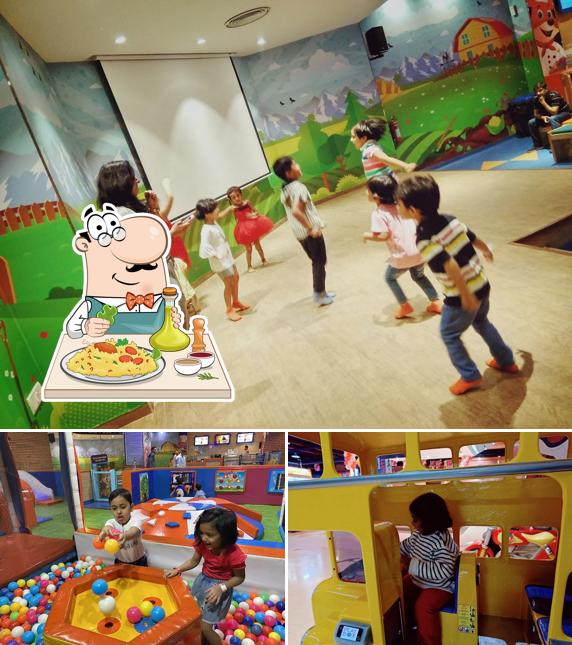 The image of PLAYBOX’s food and play area