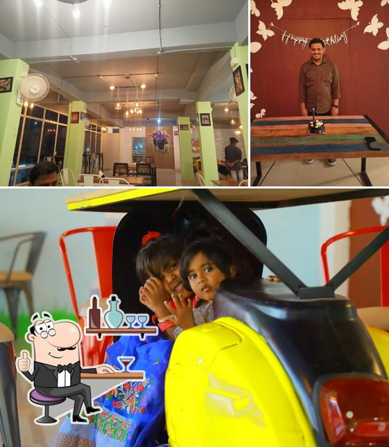 The restaurant's interior and exterior
