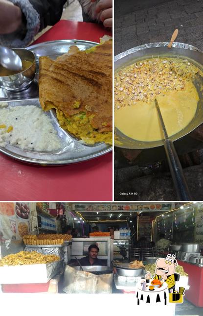 The image of food and interior at Poonam restaurant