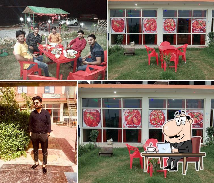 Take a seat at one of the tables at Sardar Ji Family Restaurant