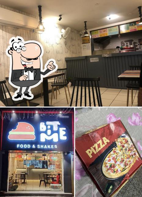 The photo of BiteMe Food & Shakes’s interior and food