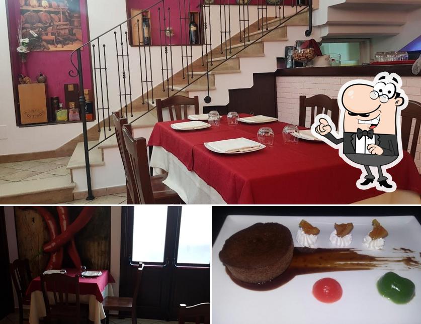 Dai un’occhiata alla immagine che mostra la interni e cibo di De Gustibus Ristorante