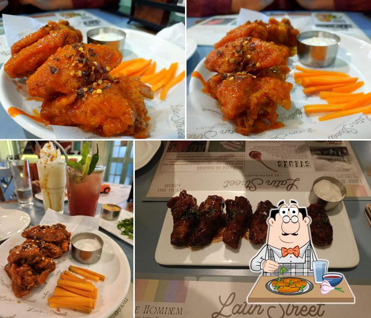 Chicken wings at Latin Street