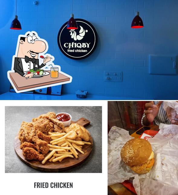 The image of food and beverage at Chiqby Fried Chicken Anchal