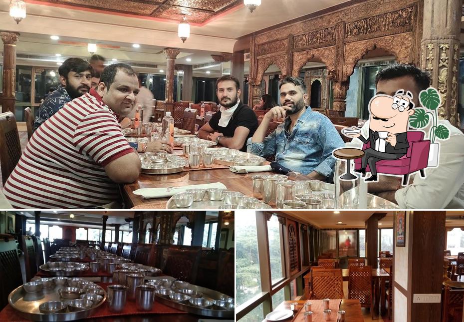 The interior of Kesariya Restaurant