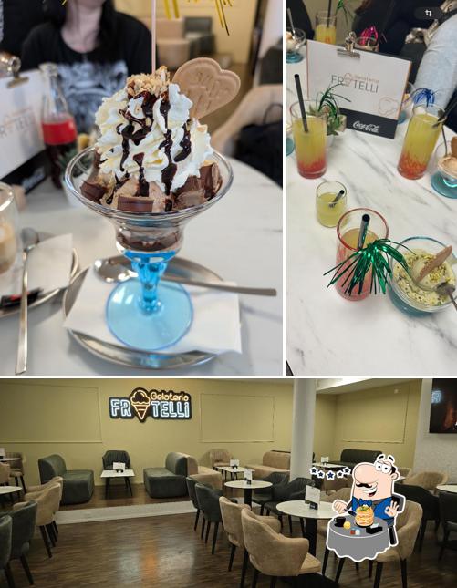 Tra le varie cose da Gelateria Fratelli GmbH si possono trovare la cibo e interni