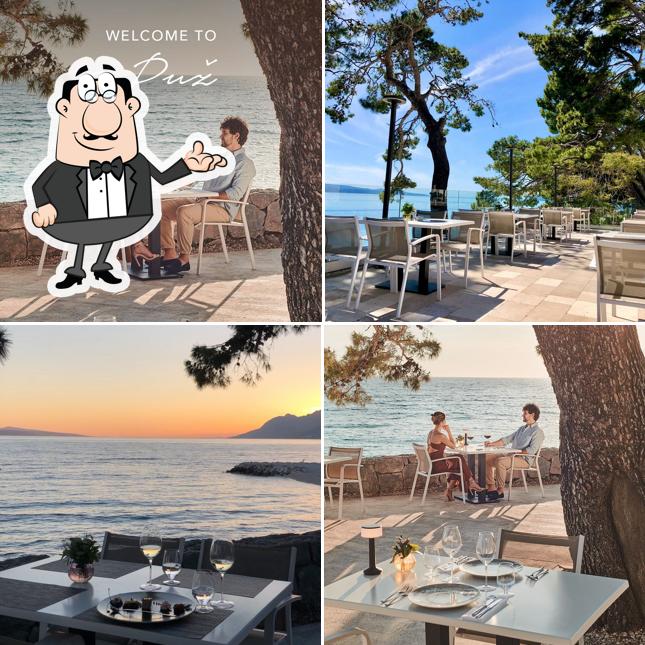 Dai un'occhiata agli interni di Puž restaurant
