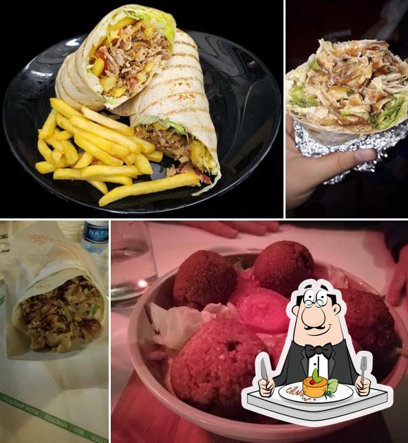 Panino con maiale stirato al Il Regno del Kebab