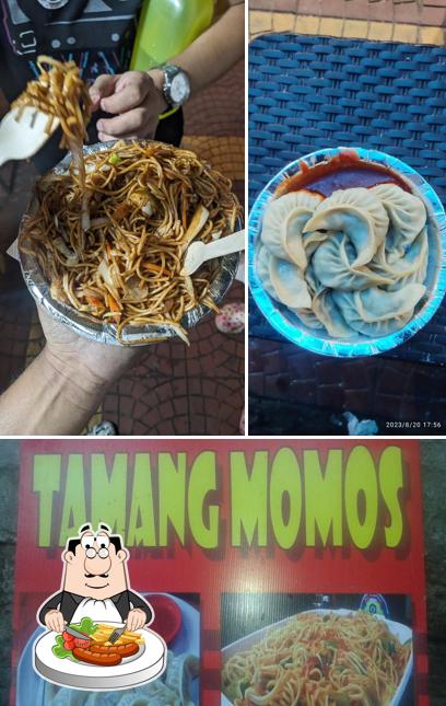 Food at Tamang momos and fast food