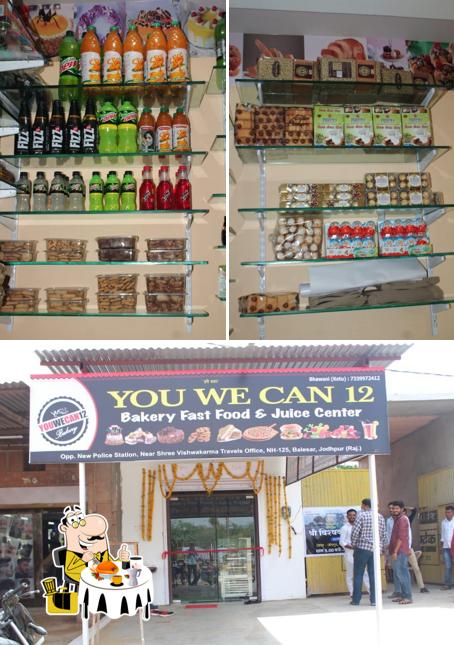This is the picture displaying food and exterior at Youwecan12 bakery and cafe