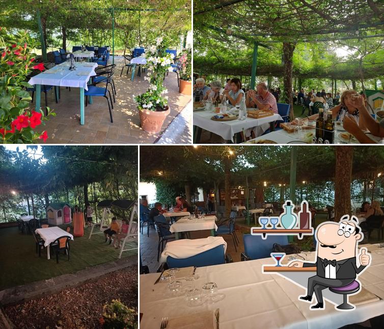 Gli interni di Osteria Ca' Venturelli