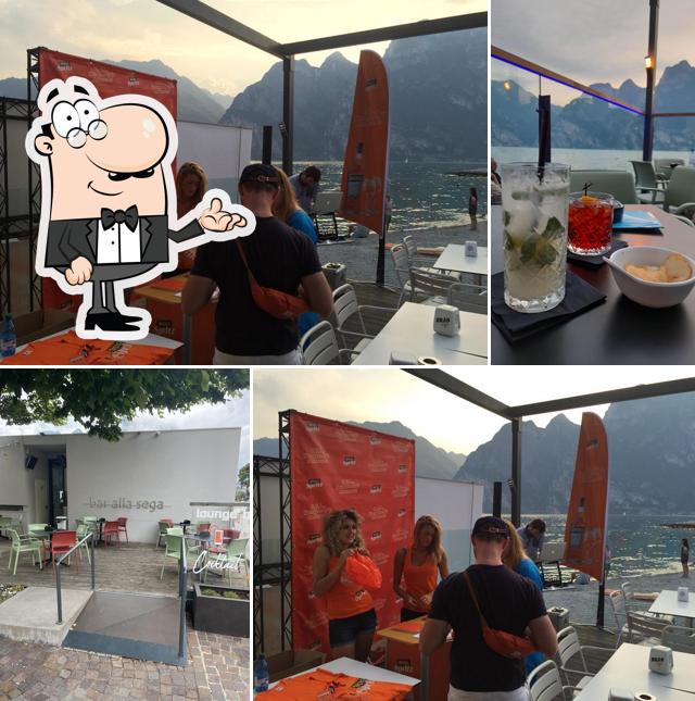 Gli interni di Bar alla Sega