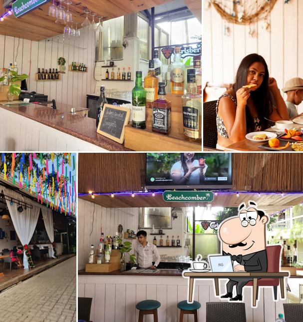 The interior of Beachcombers Grill