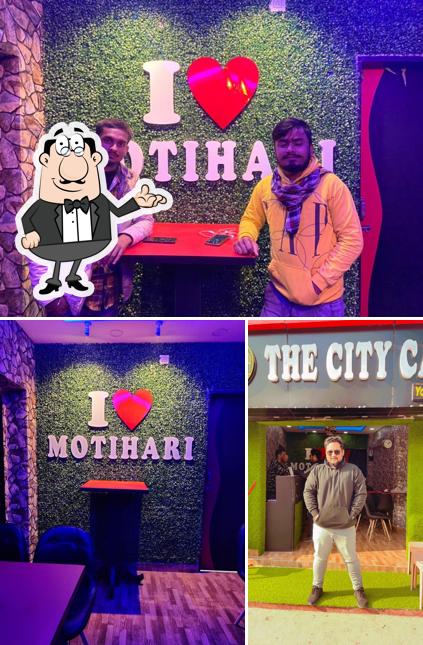 Take a seat at one of the tables at The City Cafe