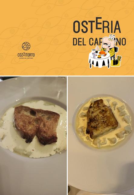 La cibo e esterno del ristorante