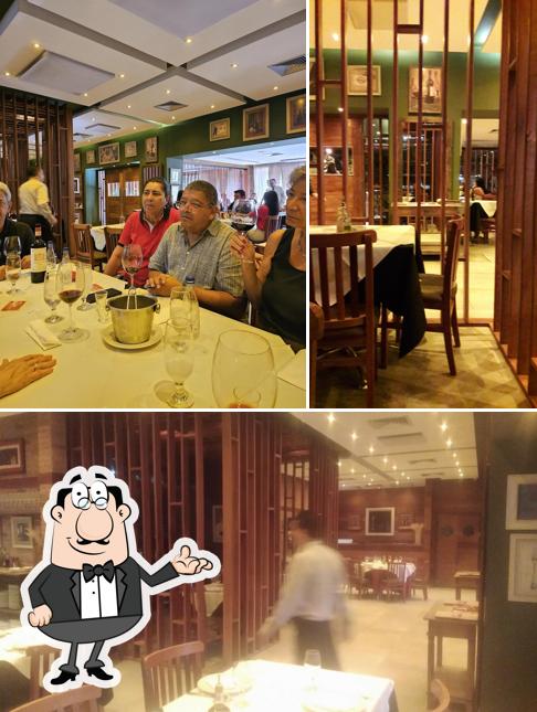 O interior do Cugine Restaurante