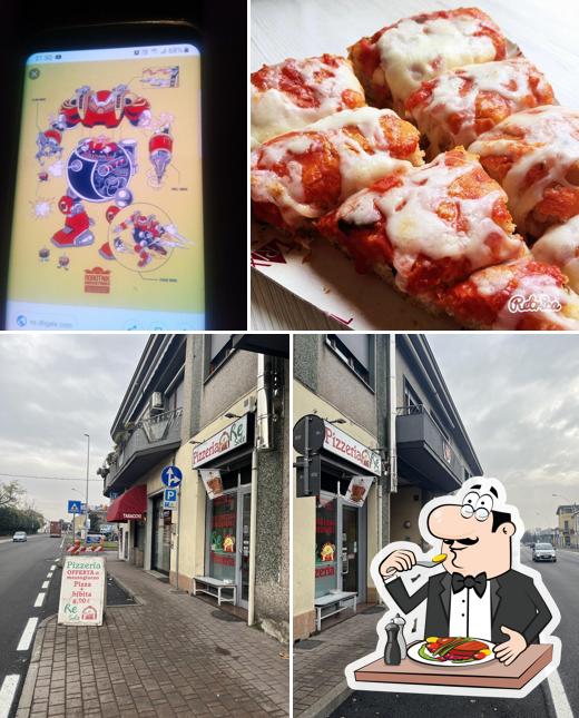 La foto della cibo e esterno di PIZZERIA RE SOLE