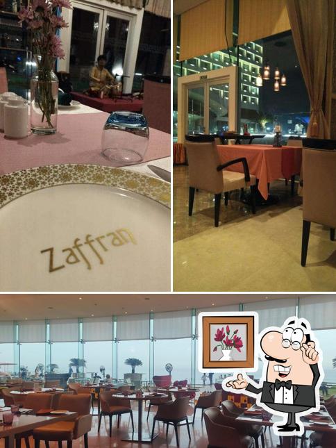 The interior of Zaffran