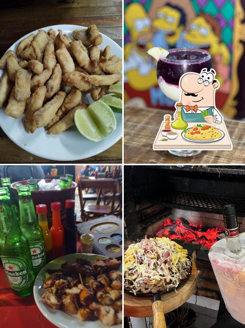 Comida em Churrasquinho Do Plastico