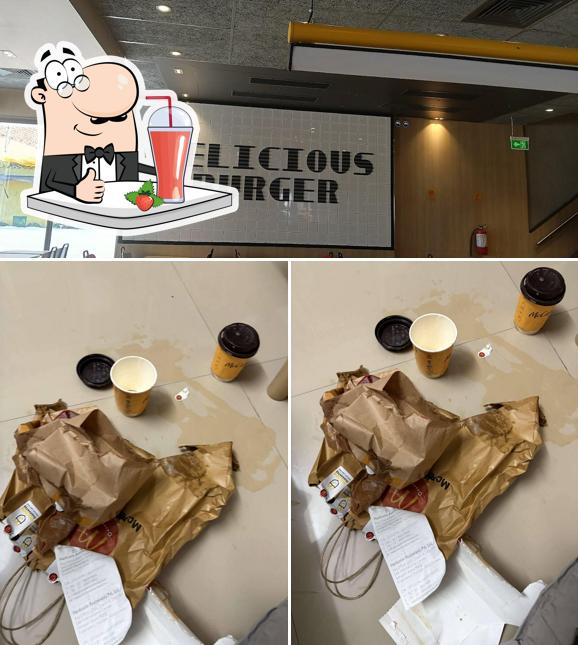 Enjoy a drink at McDonald's