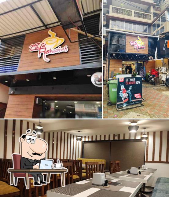 The picture of Café Ashwini Caranzalem’s interior and exterior