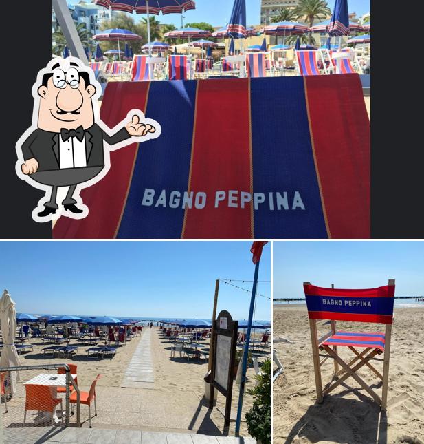 Gli interni di Chalet Bagni Peppina, concessione 44